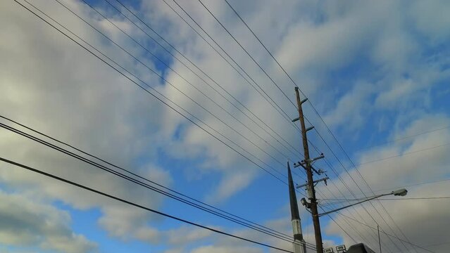 Pov Shot Of Church Seen From Car Moving On Road Under Cloudy Sky - Nashville, Tennessee