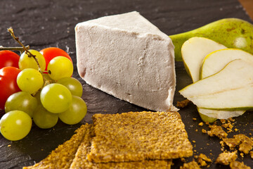 Vegan Cheese with in a table