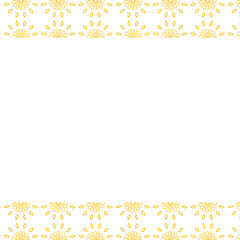 Digital composite image of yellow floral patterns