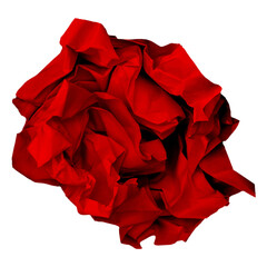 Computer graphic image of crumpled paper ball