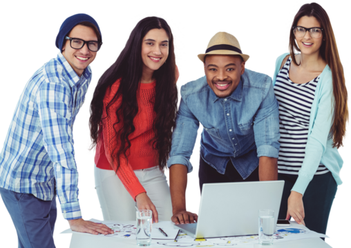 Young creative team having a meeting