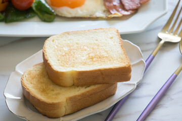 朝食トースト　バタートースト