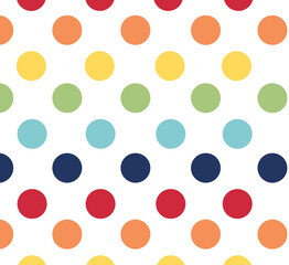 Colorful polka dot pattern 