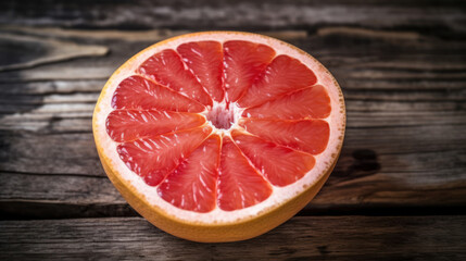 Fototapeta na wymiar Freshly Sliced Grapefruits