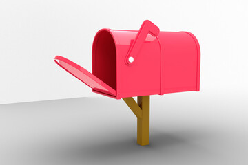 Red post box