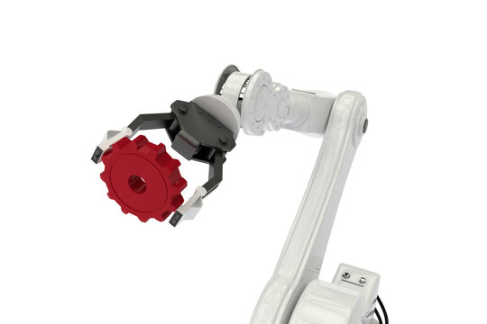 Digital image of robotic arm