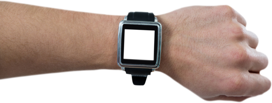 Cropped image of man wearing watch