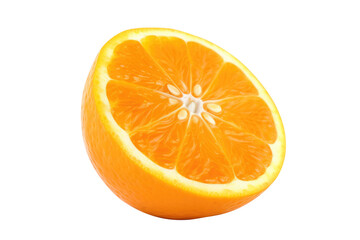 Orange fruit isolated on a white background. generative ai