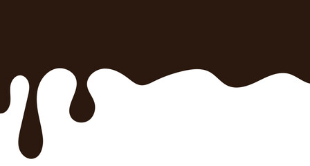 Chocolate drops background. Vector illustration.	