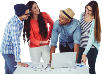 Young creative team having meeting