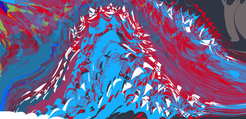 Obraz na płótnie Canvas abstract geometric shape background design. Colorful background