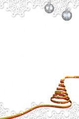 Christmas themed frame with decoration