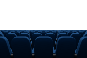 Blue theater seats