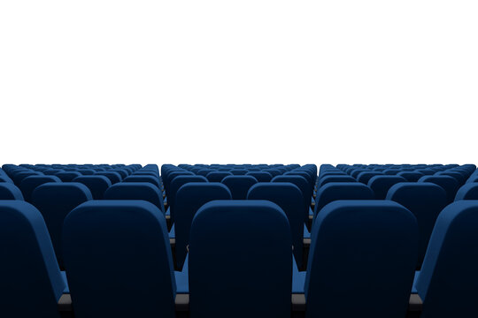 Blue theater seats