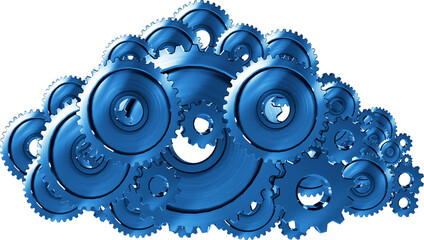Composite image of gears