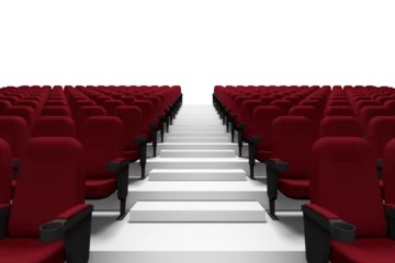 Keuken foto achterwand Close-up of red chairs © vectorfusionart
