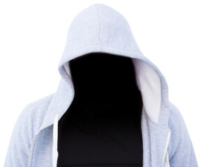 Robber in gredy hoodie