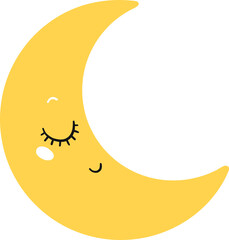 Sleeping moon icon