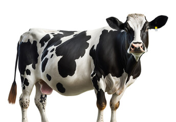 Cow in transparent background. Generative AI.