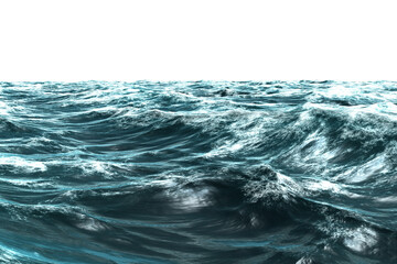 Naklejka premium Stormy blue sea