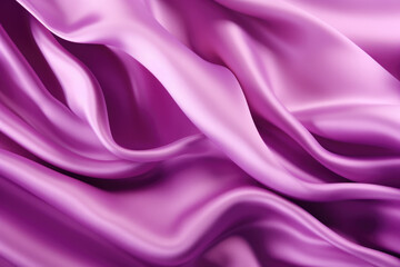 Fototapeta premium Orchid colored silk satin background, texture, fabric, textile, material. Generative AI