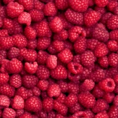 Berry solid seamless background of ripe raspberries.