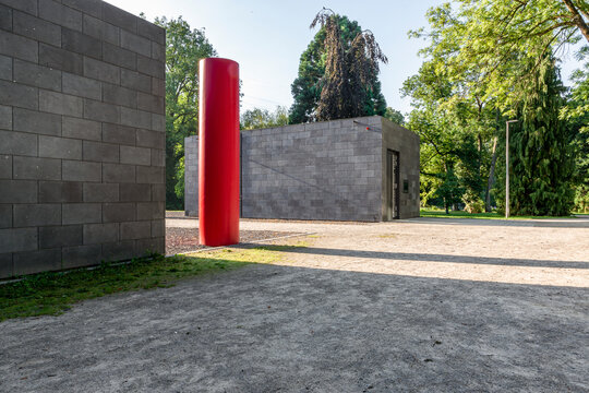 Das Museum unter Tage im Park von Haus Weitmar in Bochum im Ruhrgebiet