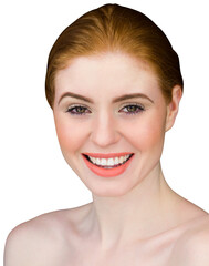 Obraz premium Beautiful redhead smiling at camera