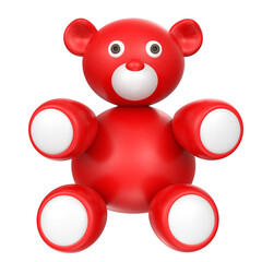 teddy bear isolated on transparent