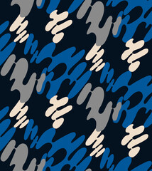 Seamless camouflage pattern, modern sportive geometric print.