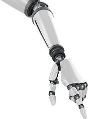 Digital image of robot pointing hand
