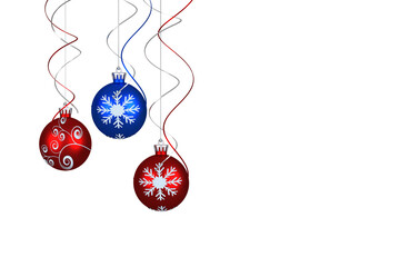 Digital hanging christmas bauble decoration 