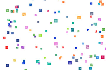 Colorful computer icons