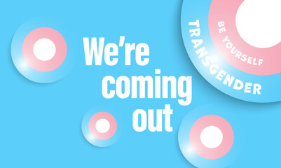Fototapeta premium Graphic design for trans community