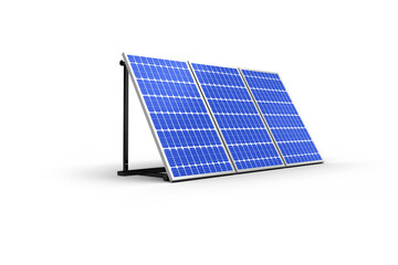 3d image of solar panels 