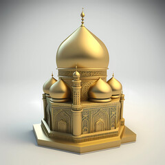 3d luxury mosque suitable for islamic event