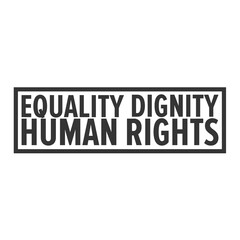 Human rights text over white background