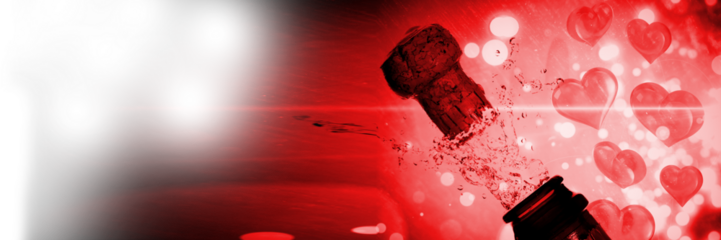 Digital generated image of champagne flute