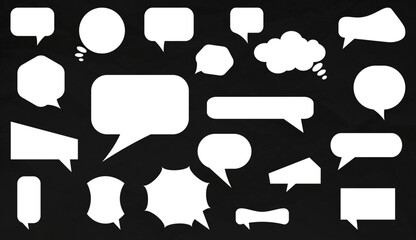 Set of speech bubbles	