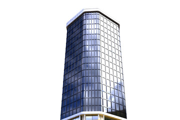 3d image of office buildings 