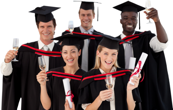 Group of people Graduating from College