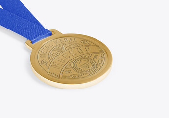 Golden Medal Mockup