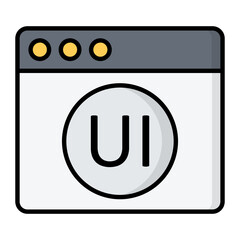 UI management Line Color Icon
