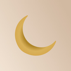Ramadan kareem decorative moon greeting