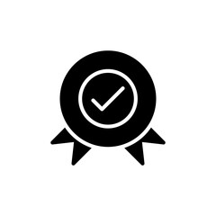 Award icon in flat style. Medal vector illustration on white isolated background.