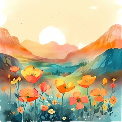 Obraz na płótnie Canvas Valley of flower