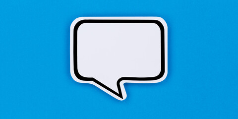 Speech bubble with copyspace copy space communication concept talking panorama