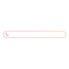 pink contact banner frame and bottom bar