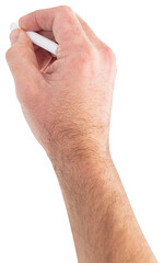 Obraz premium Hand writing with chalk