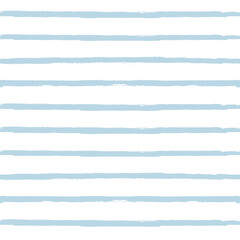 Watercolor stripes vector pattern, baby blue stripe seamless background, childish pastel brush strokes. marine grunge stripes, cute paintbrush line